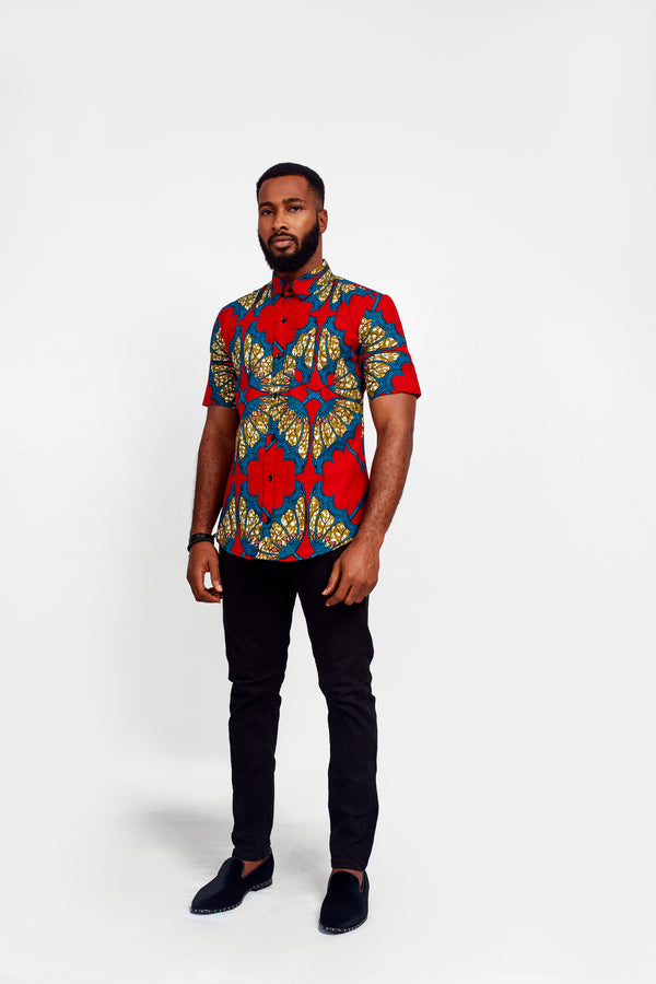 AFRICAN GAMBA SHORT SLEEVE SHIRT