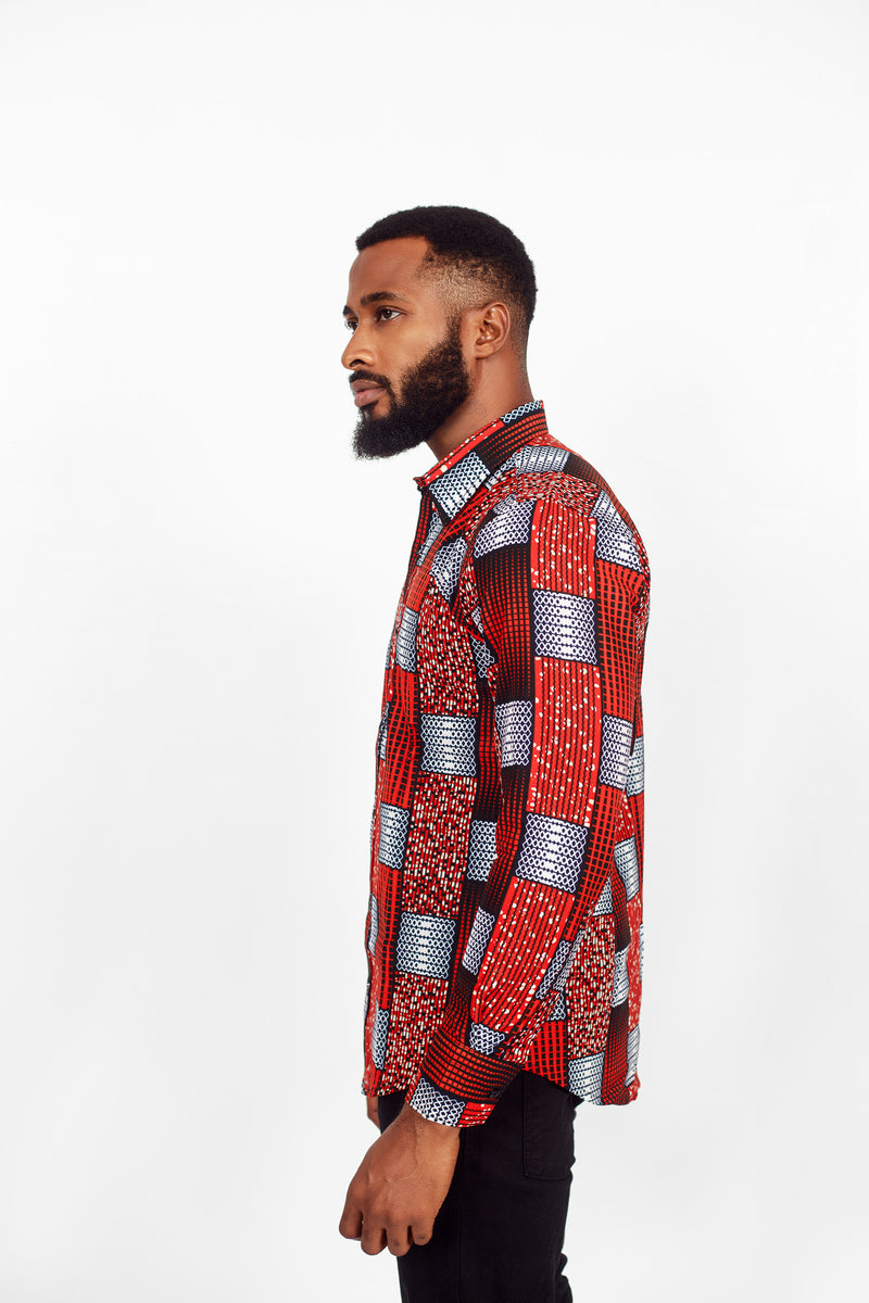 AFRICAN CHINAU LONG SLEEVE SHIRT