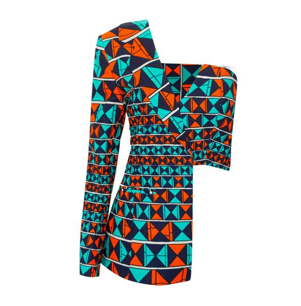 African Print Lagina Jacket and Pant Set