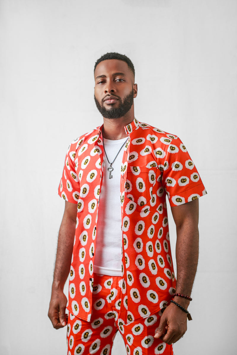 AFRICAN ANKARA DESTA SHIRT