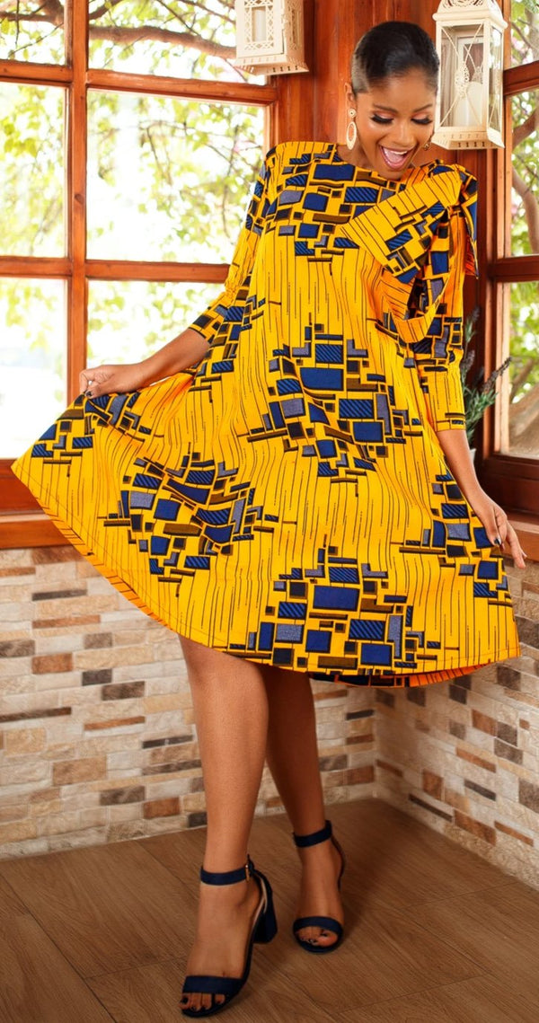 African Print Jamila Dress