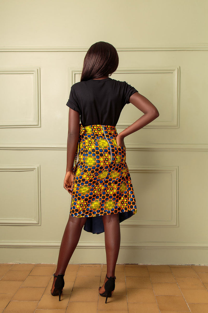 African Print Kiwa Skirt