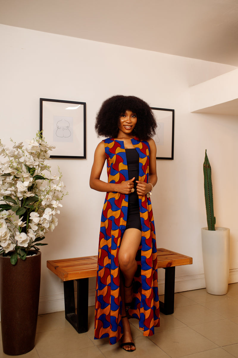 African Print Sabra Kimono