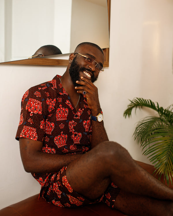 African Print Kabelo Short Sleeve Shirt