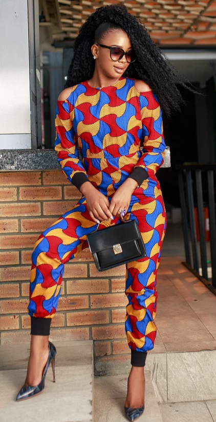 African Print Kala Jumpsuit