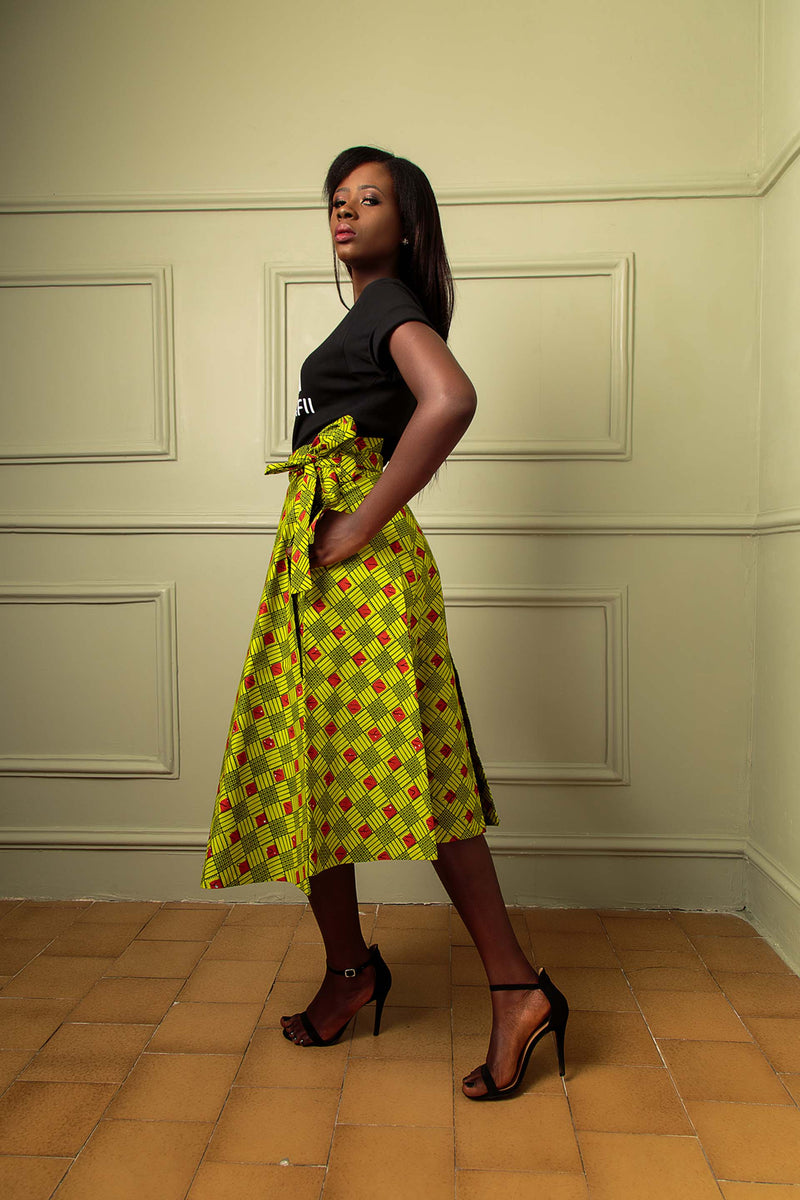 African Print Koupa Skirt