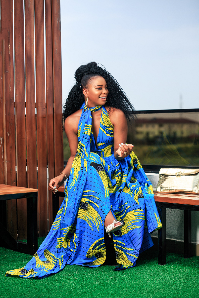 African Print Salim Infinity Dress