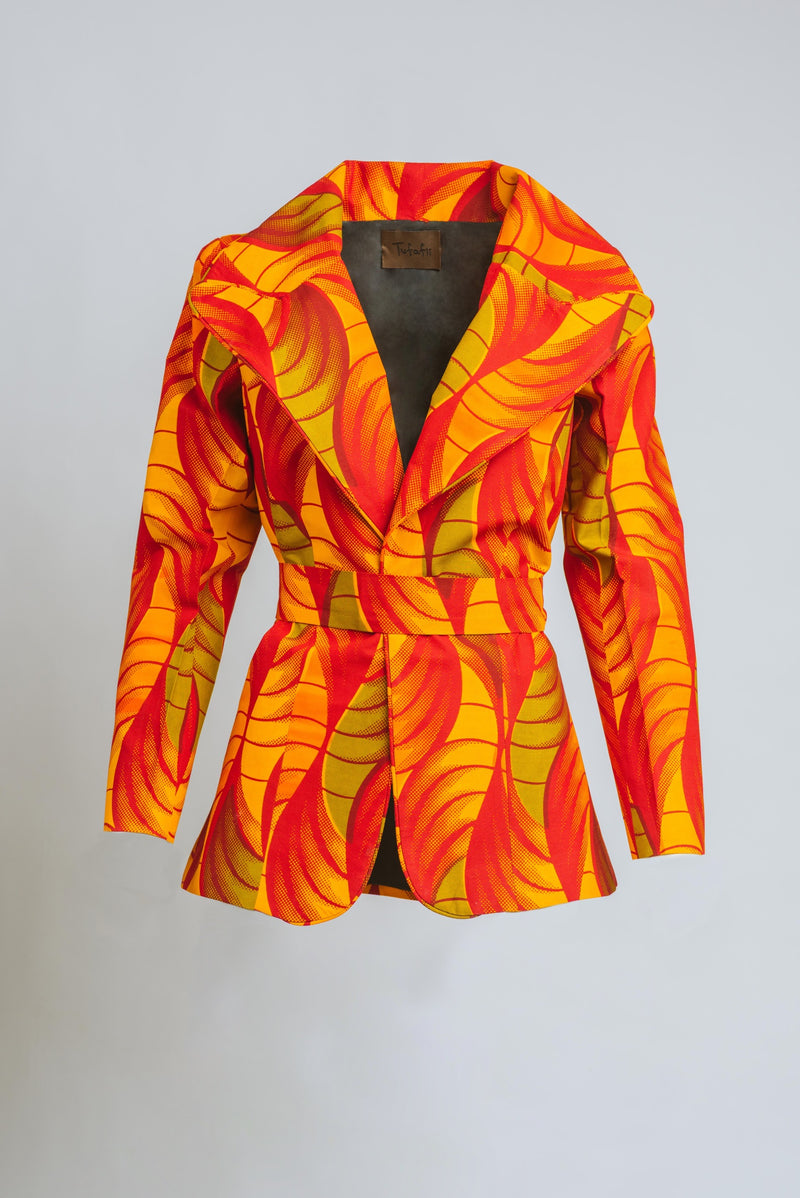 Ankara Fabric Zoya power jacket