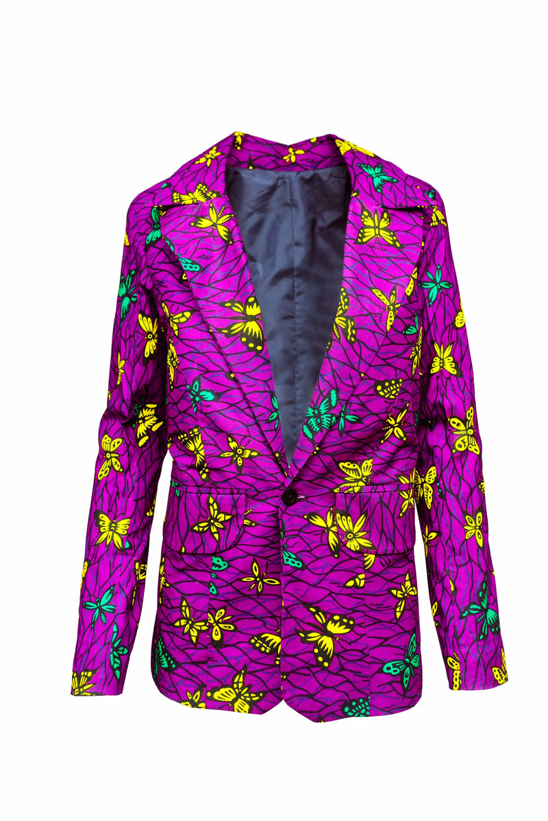 African Ankara Mumbi power jacket