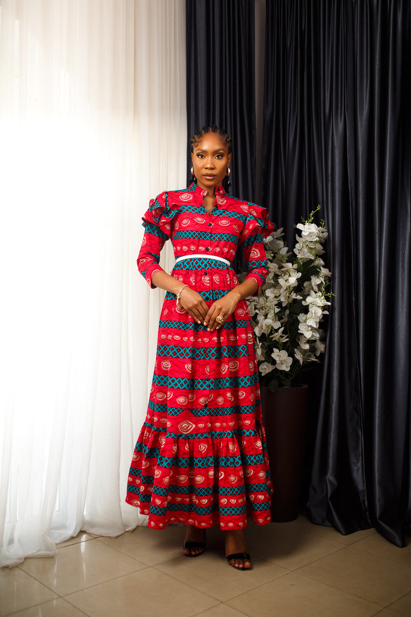 African Print Masego Maxi Dress