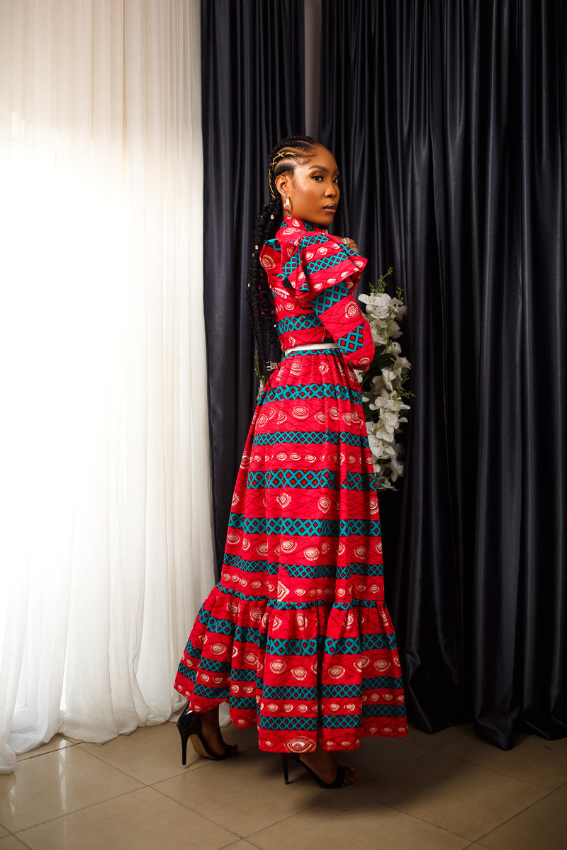 African Print Masego Maxi Dress